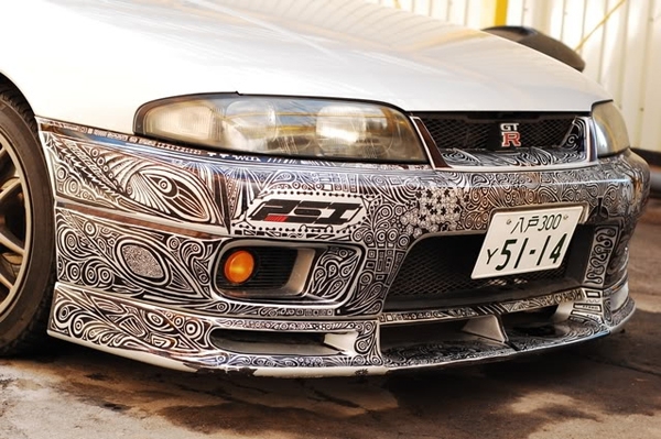 Skyline GTR Sharpie Art