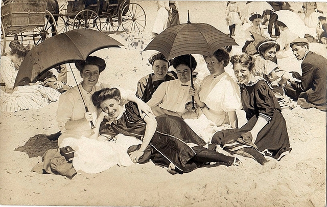 Мировая мода пляжных сезонов 1900 - 1930-е