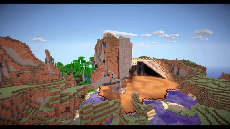 Minecraft строю Деревню с Замком в ускоренном режиме часть - 2 