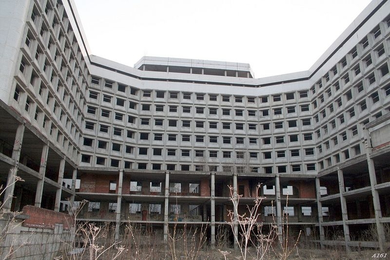 Ховринская заброшенная больница (Москва) Амбрелла