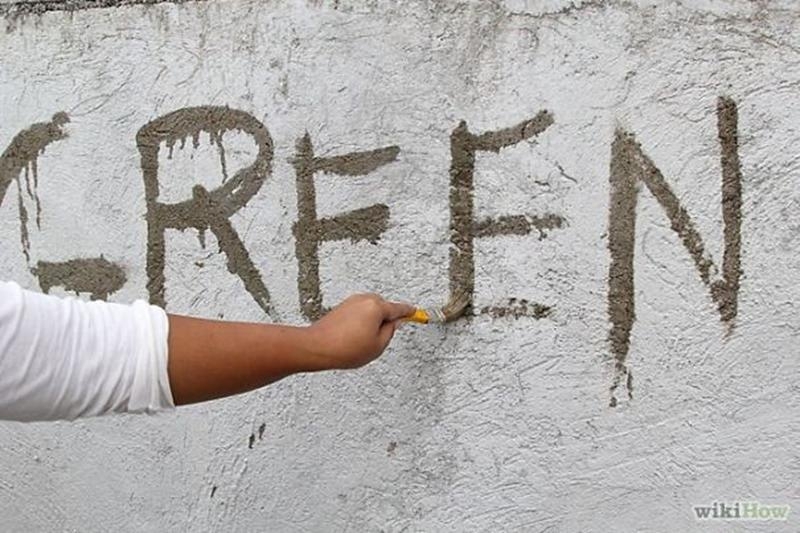 Как сделать граффити из мха на стене вашего дома