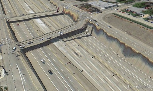 33 фотографии из Google Earth, противоречащие здравому смыслу
