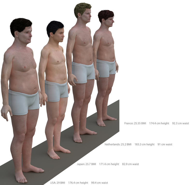  Как выглядит тело среднего современного мужчины