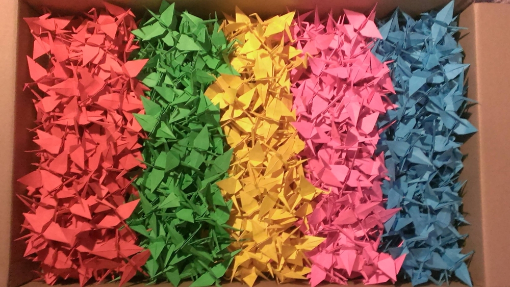 Радужное оригами 