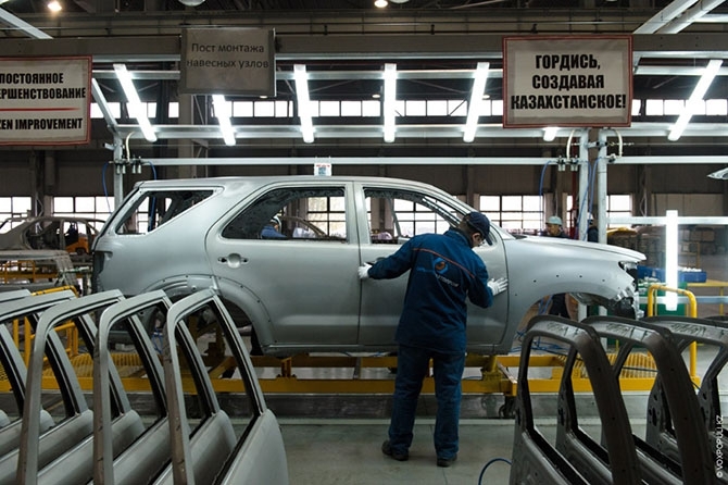 Как делают Тойоты в Казахстане