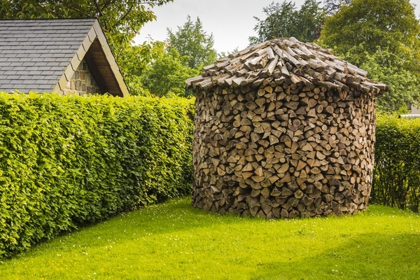 Где и как хранить дрова на даче