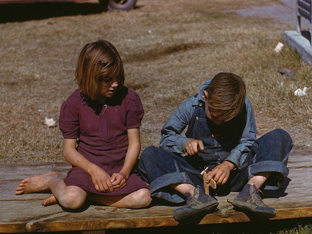 Цветные фотографии Великой депрессии
