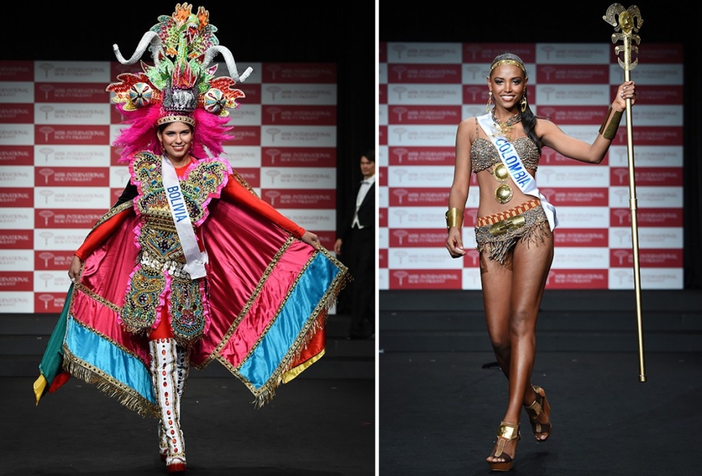 Национальные костюмы на конкурсе красоты Miss International  