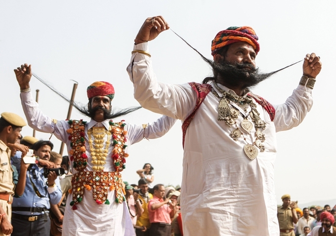 Конкурс бородачей-усачей в Индии