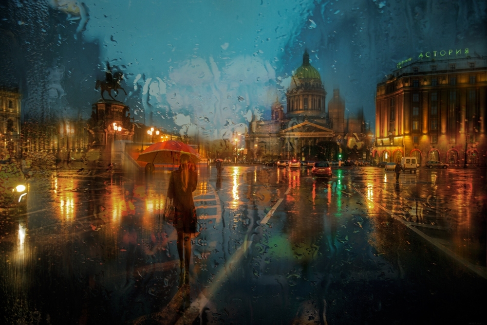 Картинные фотографии Эдуарда Гордеева: Дождливые городские пейзажи