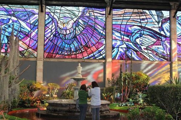 Космовитрал — ботанический сад с витражами в Мексике