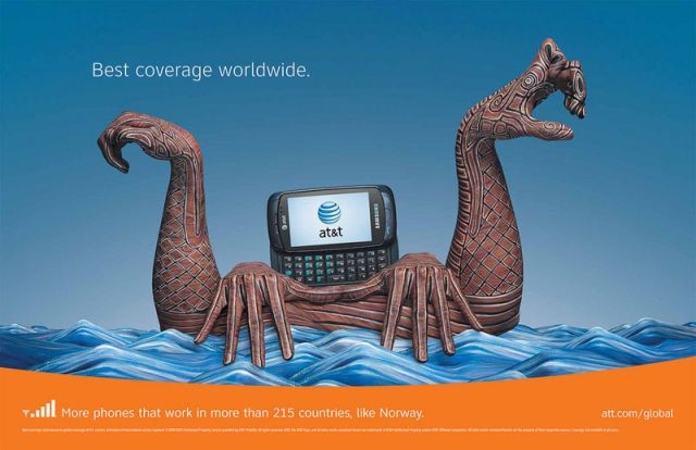 Креативная реклама компании AT&T