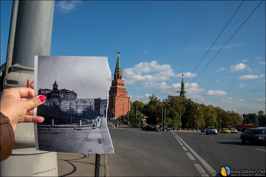 Фотографии современной Москвы с кусочками из прошлого 