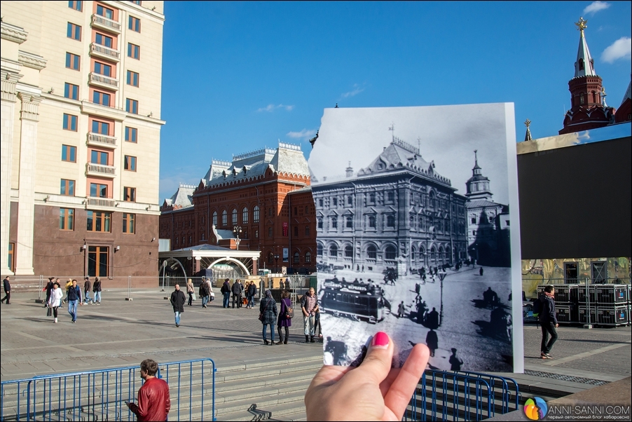 Фотографии современной Москвы с кусочками из прошлого 