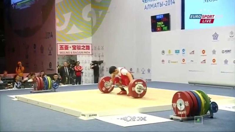 Thach Kim Tuan - Snatch 135kg - World Weightlifting Championship 2014 Men's 56kg 