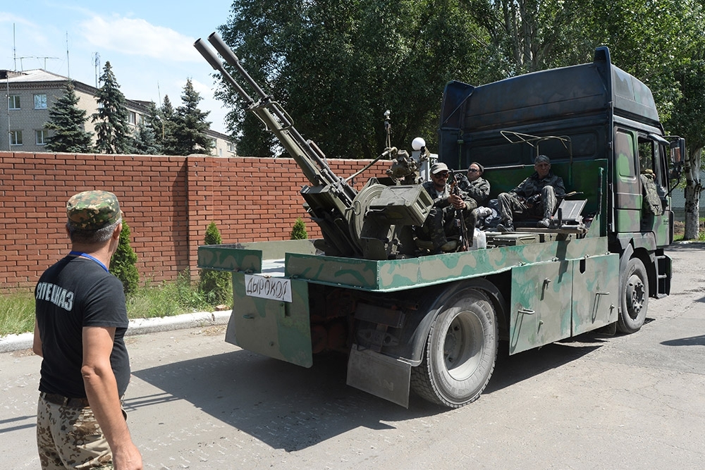 Самодельная бронетехника на Донбассе