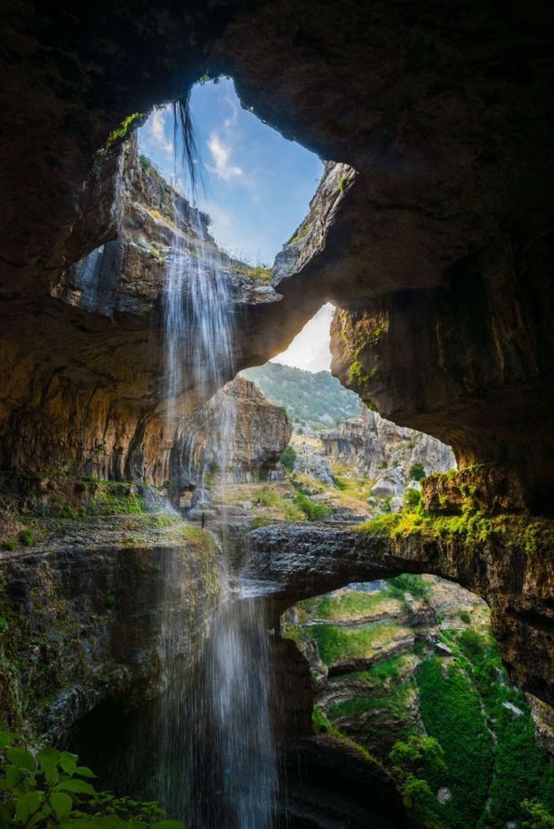  Ущелье водопада Баатара, Ливан.