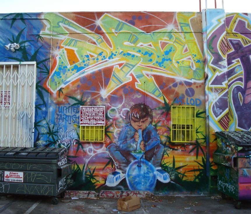 Растаманское граффити