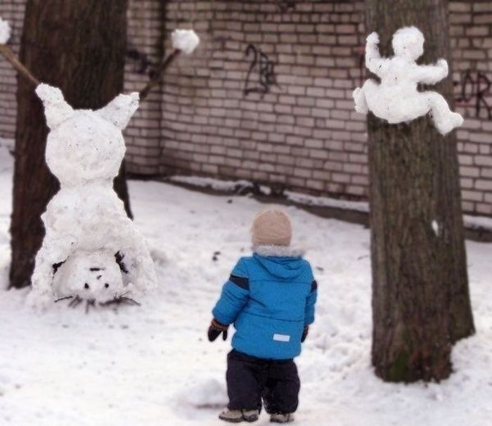 40 необычных снеговиков