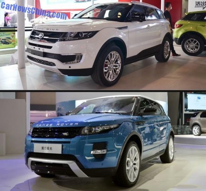Отличия Range Rover Evoque от китайского Landwind X7