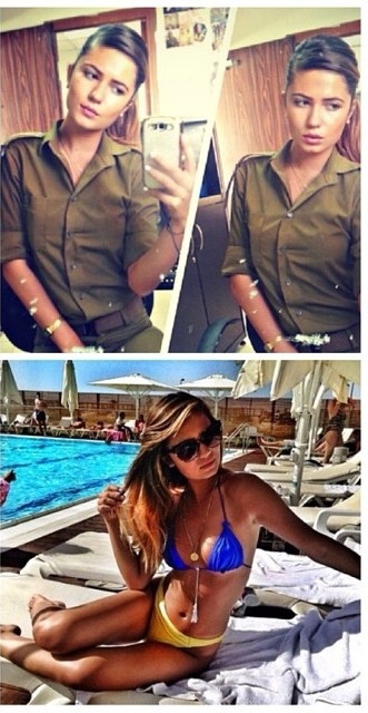  Симпатичные еврейки-военнослужащие: На службе и дома