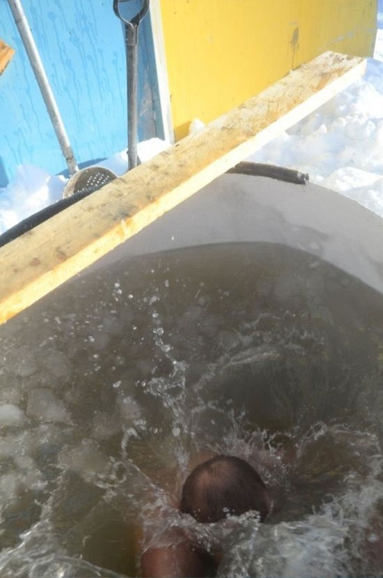 Крещенские купания в Антарктиде