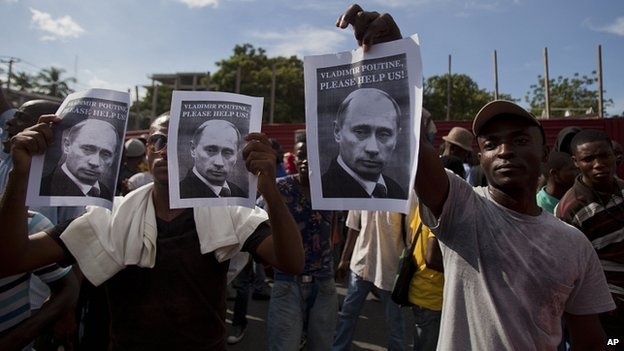 Демонстранты на Гаити воззвали к Путину