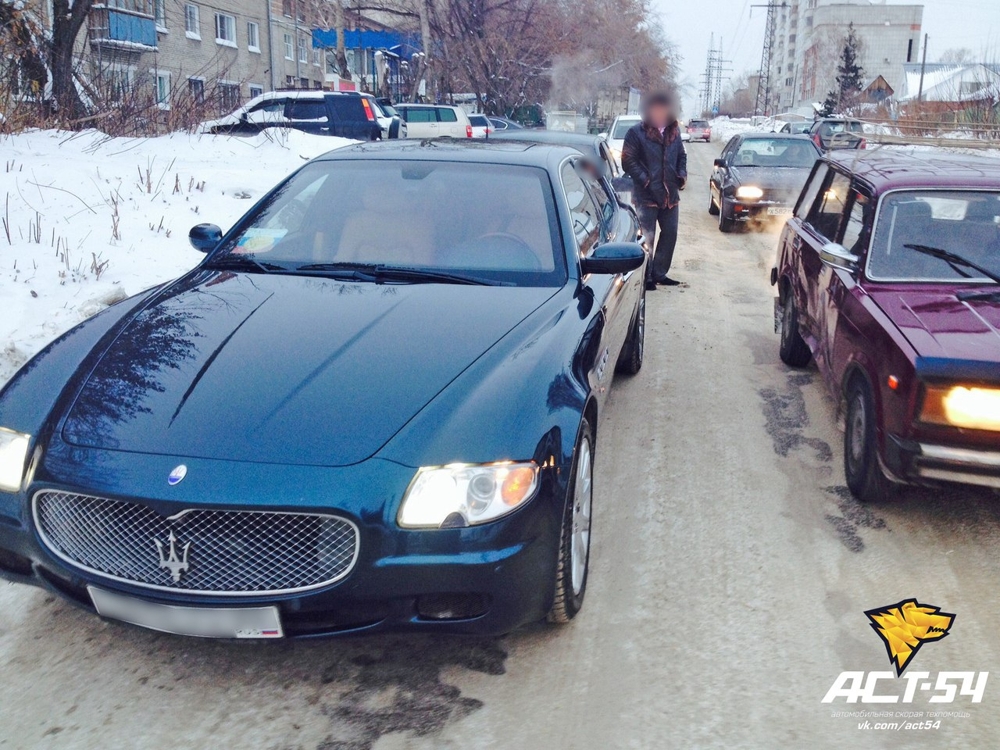 Сибиряк врезался в Maserati на ВАЗе