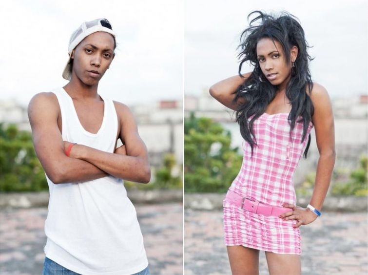 Кубинские транссексуалы до и после операции по смене пола 