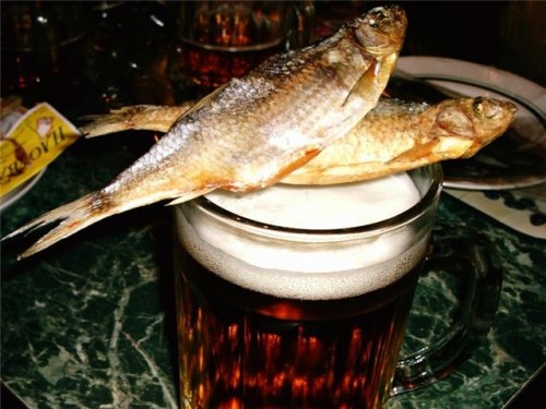 Пиво с рыбой