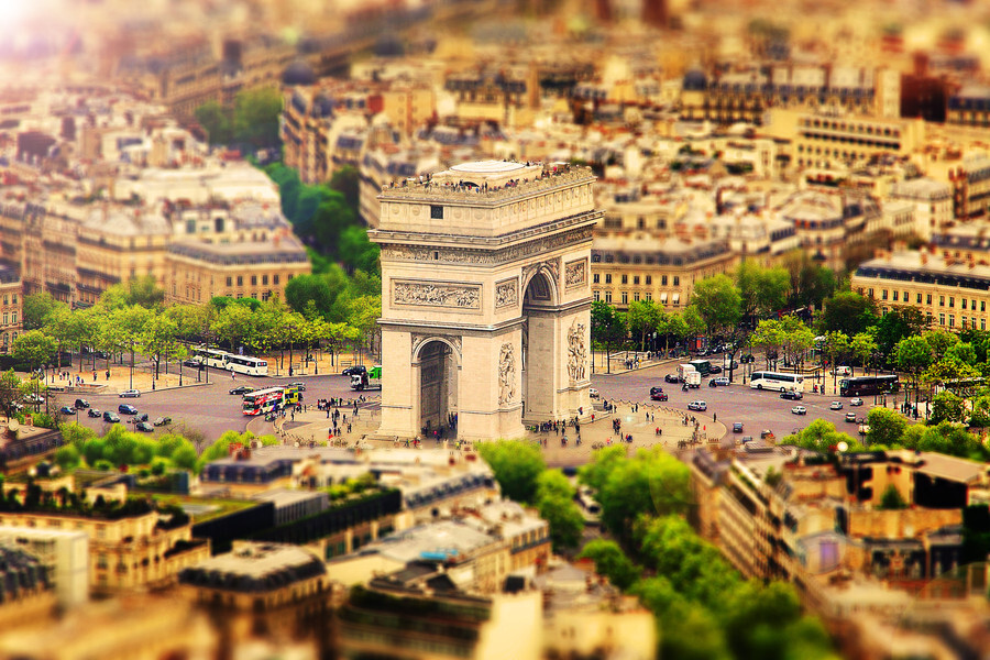 Известные города в Tilt Shift фотографиях