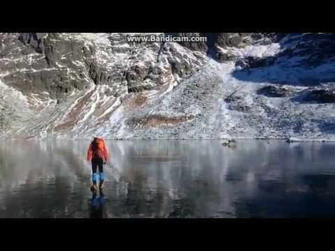 This is what it looks like to walk on the clearest ice in the world! 