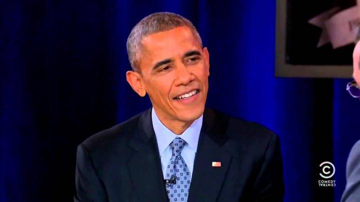 Барак Обама в передаче The Colbert Report 