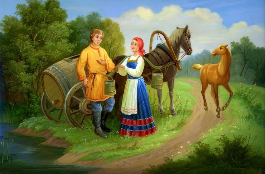 Старая Русь в Федоскинских миниатюрах 