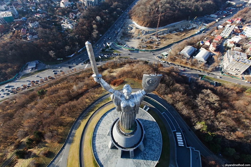 Киев. За день до зимы. Вид с квадрокоптера