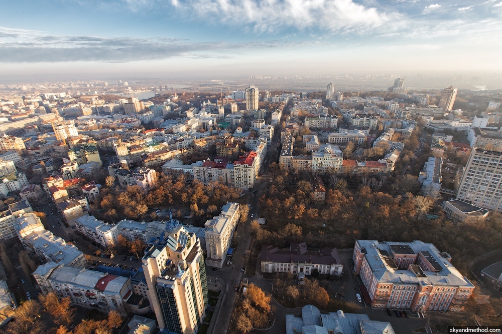 Киев. За день до зимы. Вид с квадрокоптера