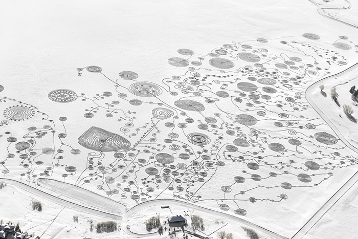 Рисунки на снегу: каждый шаг может стать частью искусства