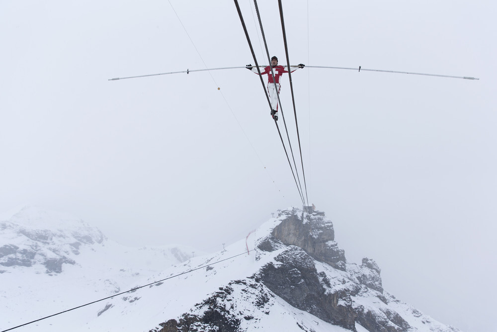 Цирковой артист Фредди Нок, Бернские Альпы, Швейцария