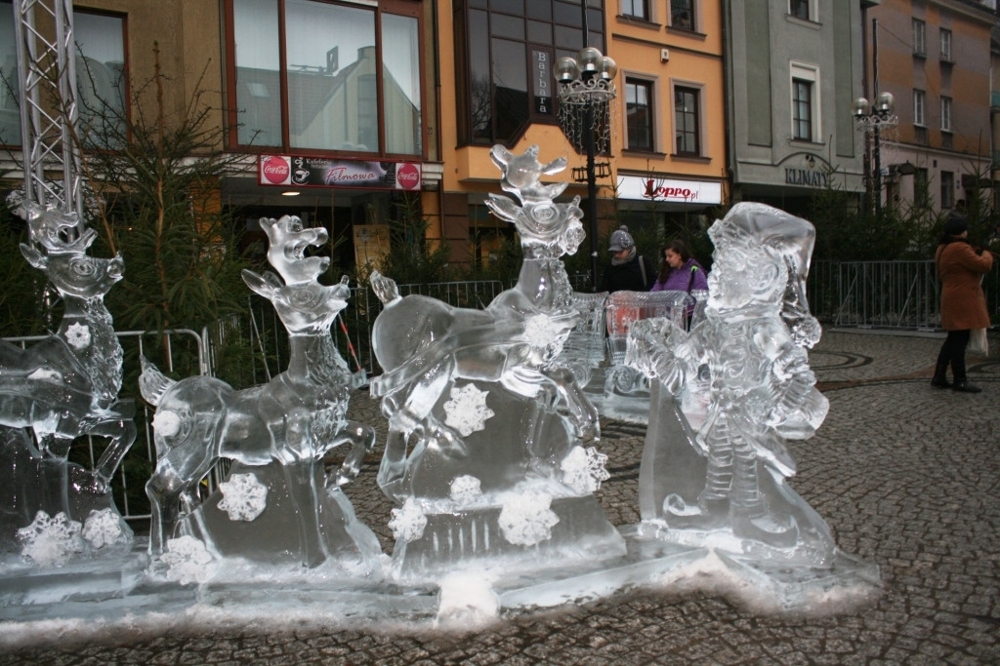 Ледяные скульптуры Ольштына