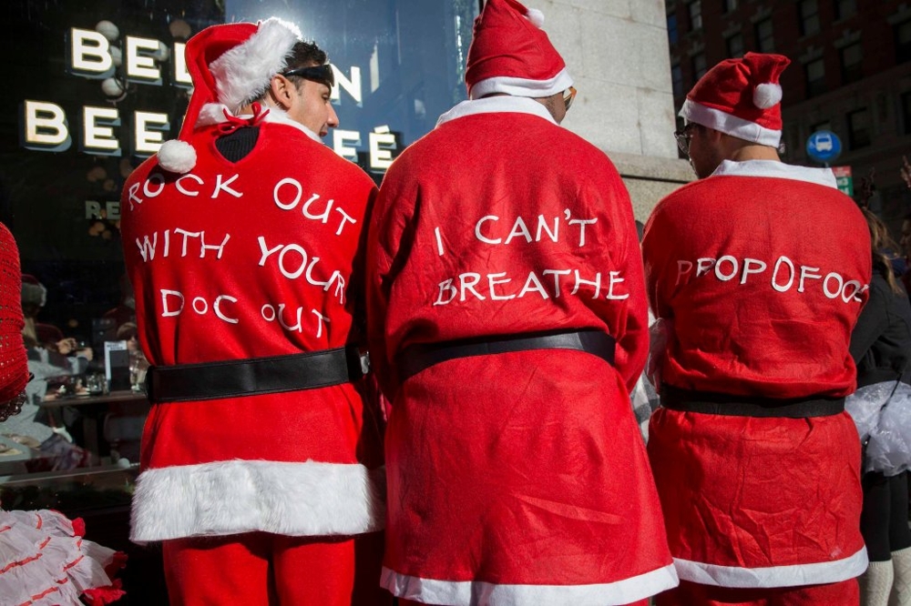 Несвятые Санта-Клаусы на SantaCon 2014