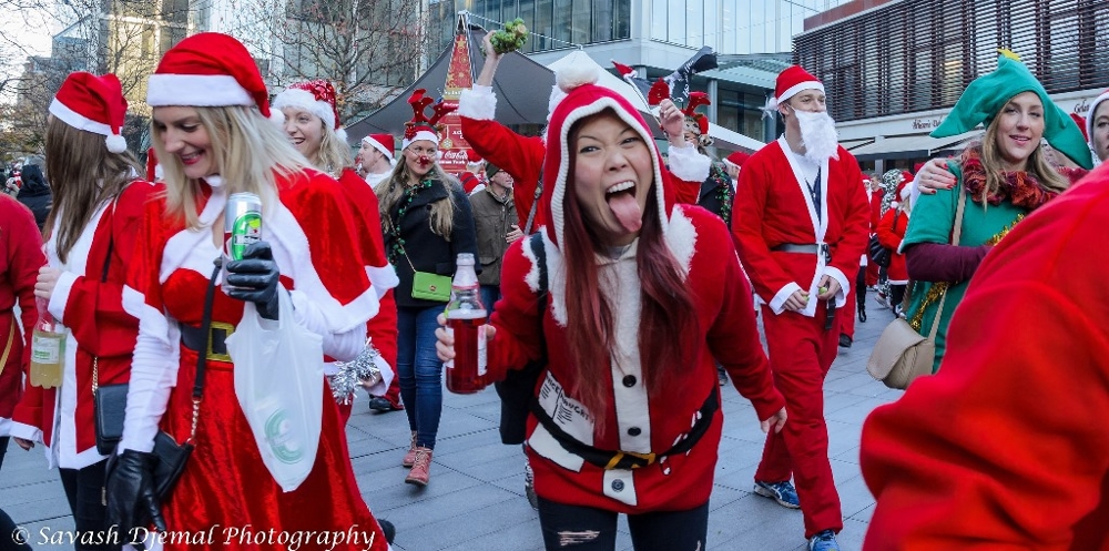 Несвятые Санта-Клаусы на SantaCon 2014