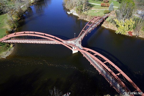 The Tridge — удивительный тройной мост, который находится на слиянии двух рек...