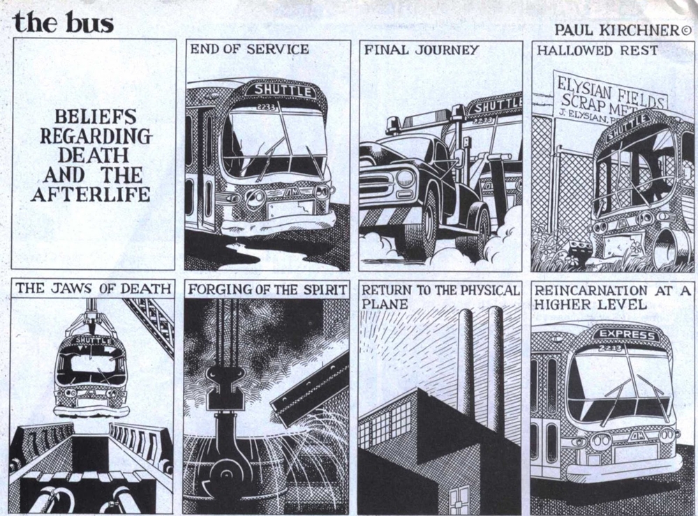 Серия абсурдистских автобусных комиксов Пола Кирхера
