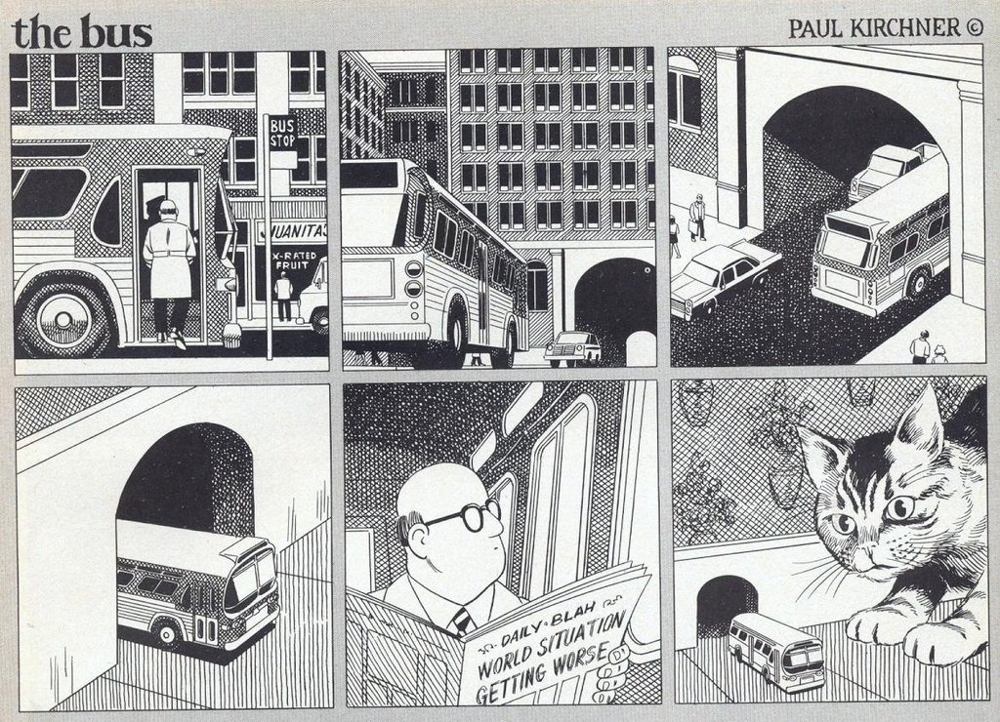 Серия абсурдистских автобусных комиксов Пола Кирхера