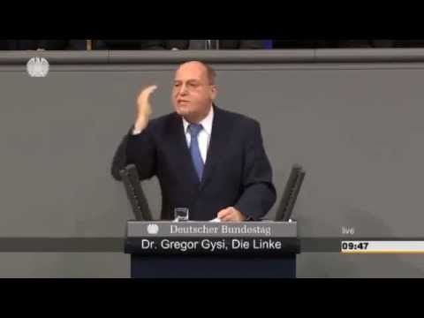Грегор Гизи атакует правдой Меркель в Бундестаге  