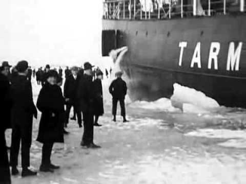 The arrival of the icebreaker (Helsinki, Finland 1920). Прибытие ледокола (Финляндия 1920 г.) 