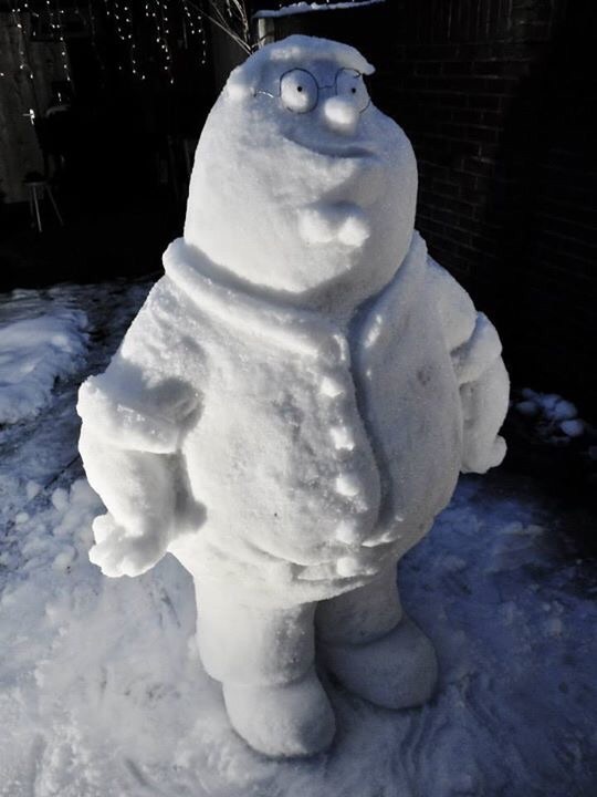 Мультяшный снеговик