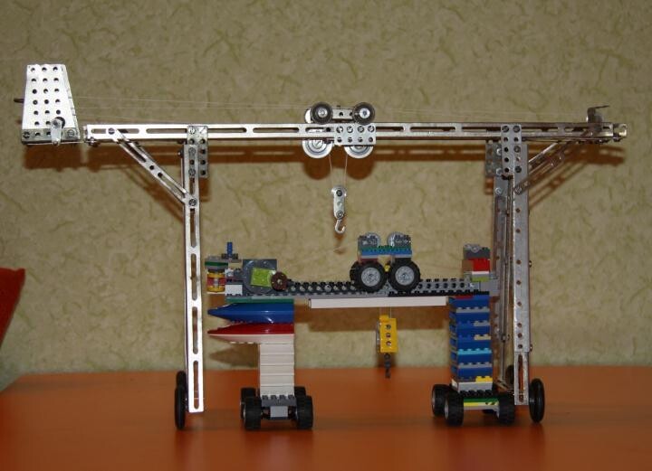 Лего против Советского конструктора. Козловой кран