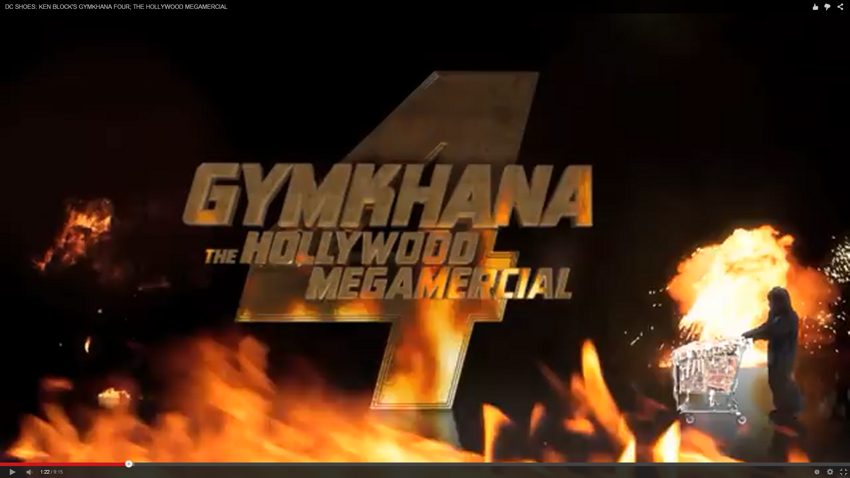 KEN BLOCK'S GYMKHANA FOUR; THE HOLLYWOOD MEGAMERCIAL 