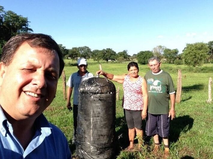 Бразильский фермер обнаружил неизвестную штуковину на участке